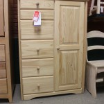 Pine Cabinet/Armoire with drawers and one door